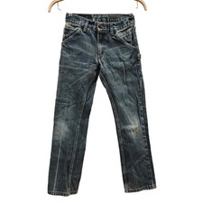 Vintage Levi's 511 Kids Jeans Blue Denim Carpenter Style Size 26x26.5