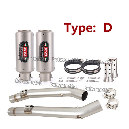 For Suzuki Vstrom 1000 DL1000 2002-2013 Exhaust Mid Link Carbon Muffler Tail Tip - Picture 6 of 19