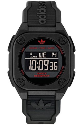 adidas Street CITY TECH FOUR AOST25029 Black Resin 42mm Digitaluhr 100M