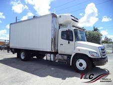 2015 Hino 268A With 20ft Refrigerated Box Truck Thermo King T680 - Liftgate
