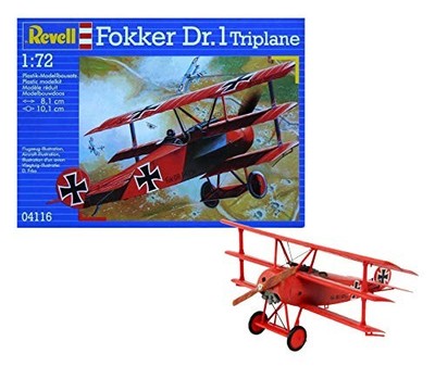German Level 1/72 Fokker Dr.1 04116 Plastikmodell