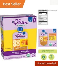 Delicious Banana Pumpkin Organic Baby Food - 4 oz Pouch, 4-pack Convenience