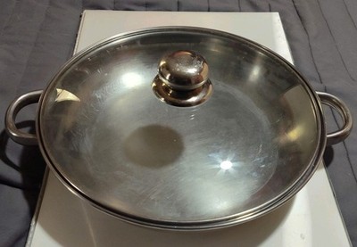Living Quarters Frying Pan Stainless Steel with Lid 11.5