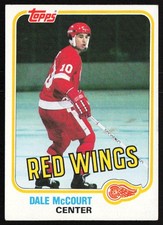 1981-82 Topps Dale McCourt Detroit Red Wings #21