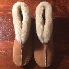 G.H. Bass & Co. Women's Snuggle Suede Leather Boot Size 7M Faux Shearling NWOT