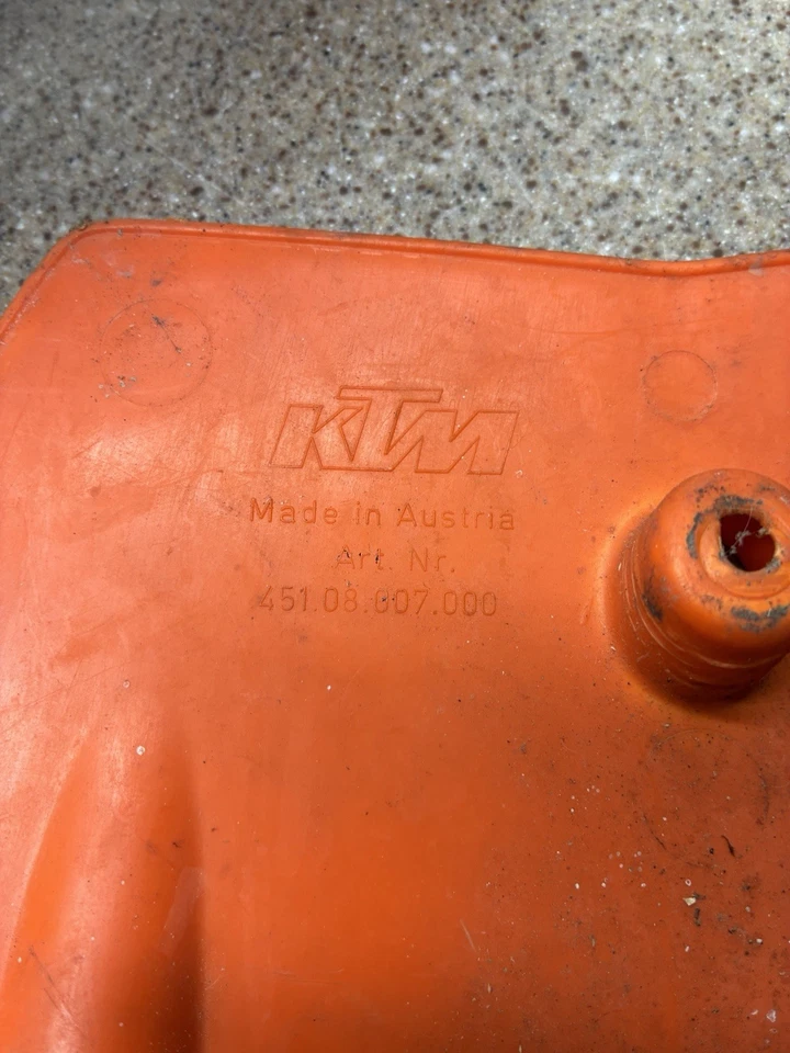 2007 Ktm 50 Sx подлинный 07 50sx переднее колесо крыло капот обтекатель номерной знак - Изображение 4 из 4