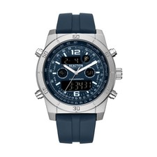 Kenneth Cole Reaction Men's Analog Digital Watch Silicone Strap KRWGP2183402