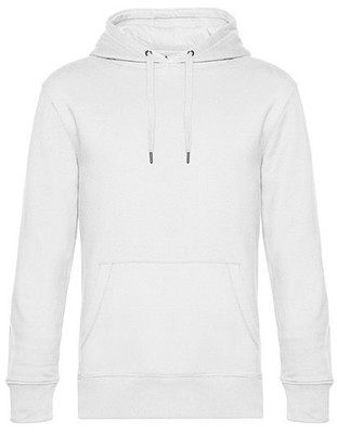 B&C KING Kapuzen Pullover Hoodie Sweater Sweatshirt Pullover grau weiss