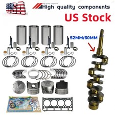 For Kubota Tractor L4740 L5240 Mx5100 V2203 Engine Rebuild Kit Crankshaft