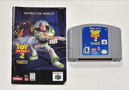 Toy Story 2 Buzz Lightyear to the Rescue N64 1999 Nintendo 64 Tested & Booklet