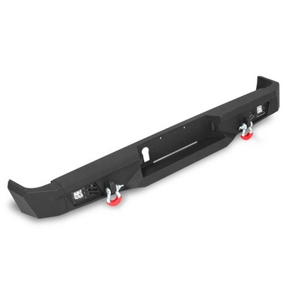 For 2009-2024 Ram 1500 Classic Rear Step Bumper W/LED Lights D-rings Sensor Hole
