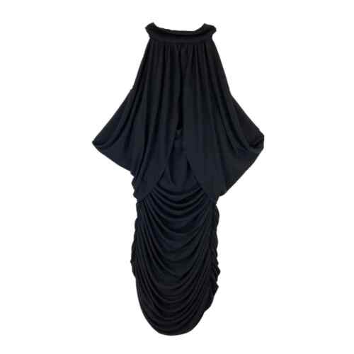 LBV Women's MATTE JERSEY ruched Bat Sleeve Mini DRESS NWt 298 Sz 2