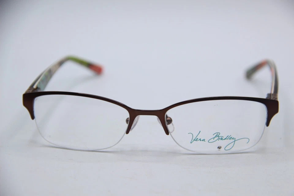 NUEVAS GAFAS VERA BRADLEY LOLA (LOA) MARRÓN GUNMETAL MONTURAS AUTÉNTICAS 49-17 Foto 2 de 4