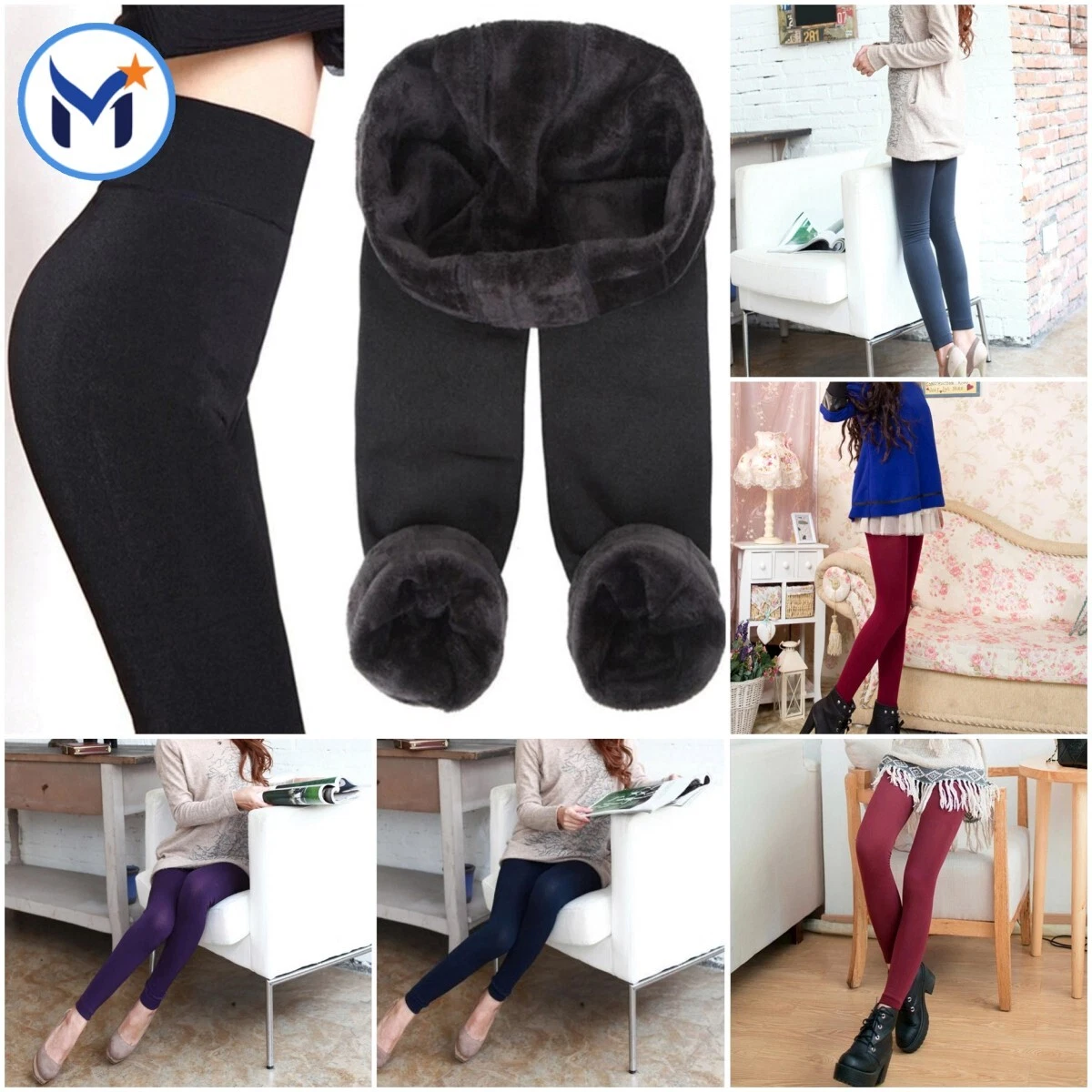 Pantalones De Terciopelo Paras Mujer Leggings De Invierno Para Nieve Frio