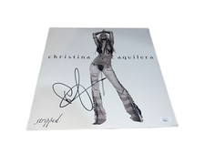 Christina Aguilera Autographed Signed Album Stripped JSA Lp Vinyl Christina Aguilera Autographed Signed Album Stripped JSA Lp Vinyl
