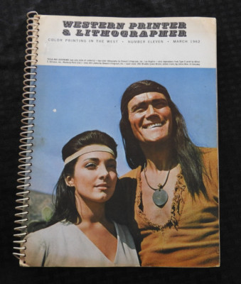 1962 Western Printer & Lithographer Magazine Chuck Connors Kamala Devi Mansfield