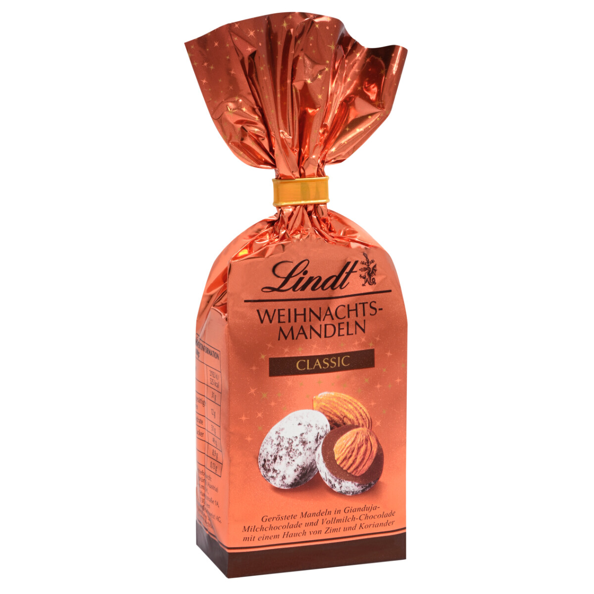 Lindt Navidad Almendras Classic con Chocolate con Leche Completa Alpina 100g