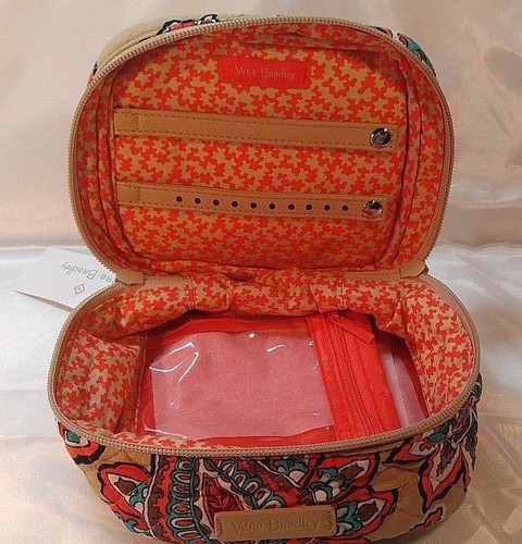Vera Bradley's ICONIC JEWELRY CASE in DESERT FLORAL Pattern Travel Pouch NWT - Picture 5 of 12
