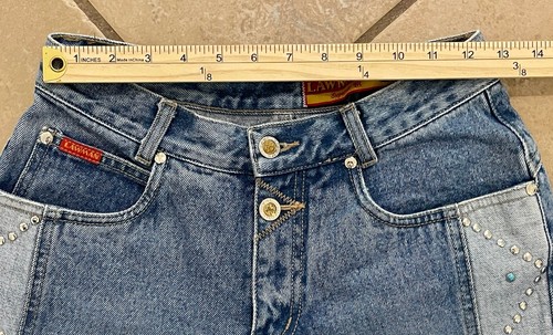 Vintage Lawman Bareback Western Jeans Slim Fit Boot Cut Mid Rise Women’s 26x33 - Picture 13 of 14