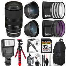 Tamron 17-70mm f/2.8 III RXD Lens for FUJIFILM 3 Lenses Flash Tripod -32GB Kit