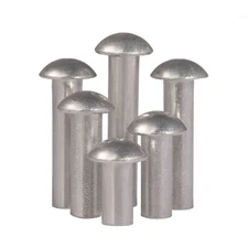 Solid Aluminium Round Head Rivets M3 M4 M5 M6 Aluminium Dome Head Solid Rivets