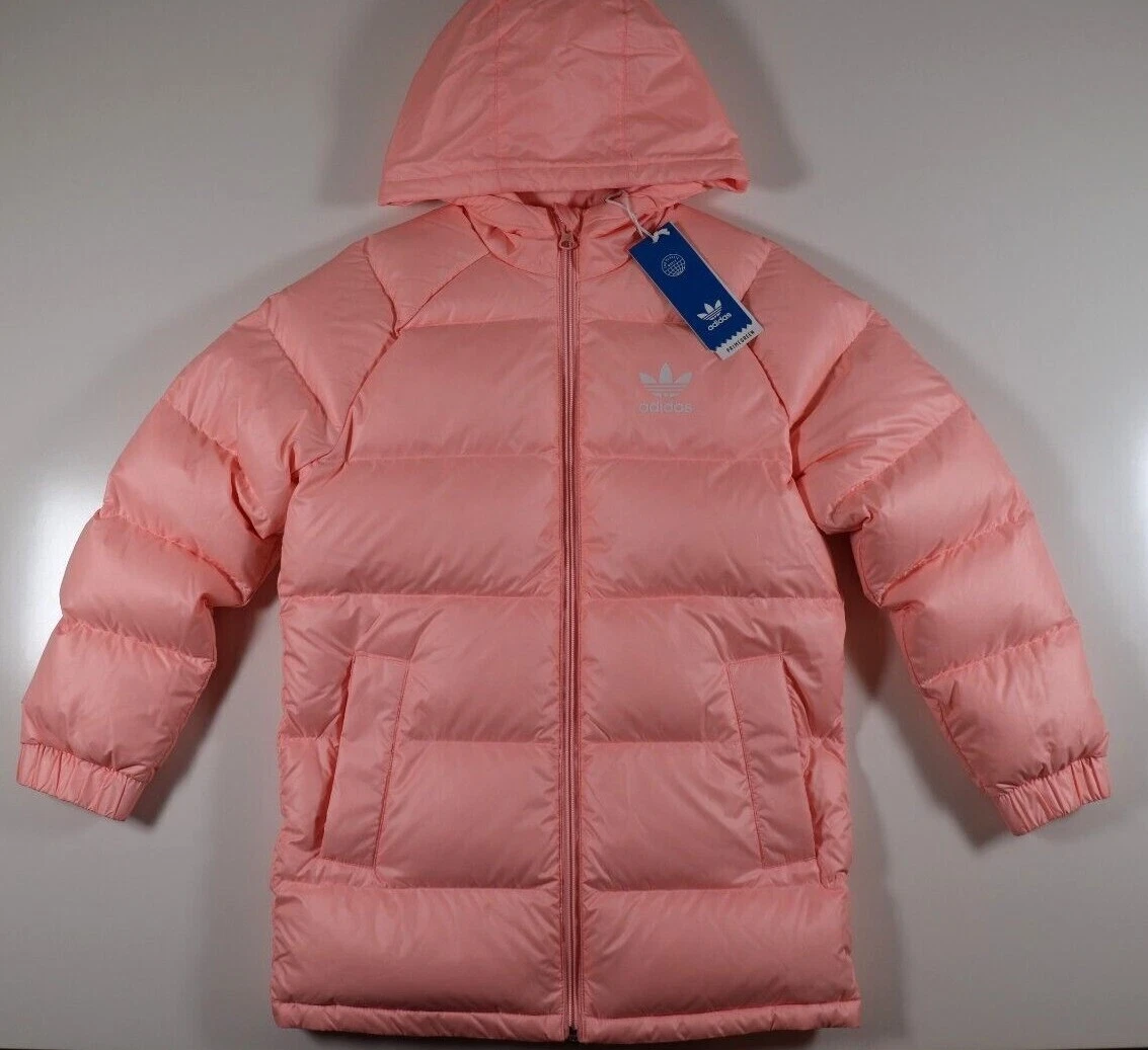 Pink adidas shop puffer jacket