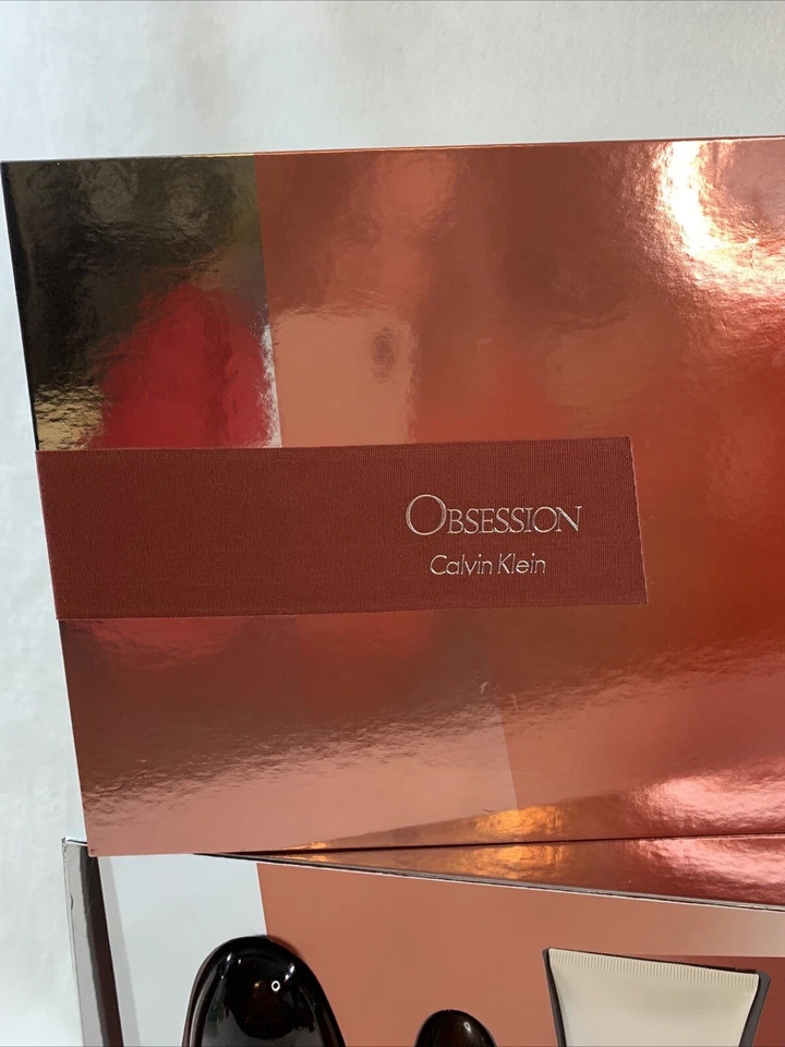 De colección Obsession Calvin Klein Perfume Loción Corporal 4 Piezas Set de Regalo Perfume Lavado Foto 2 de 4