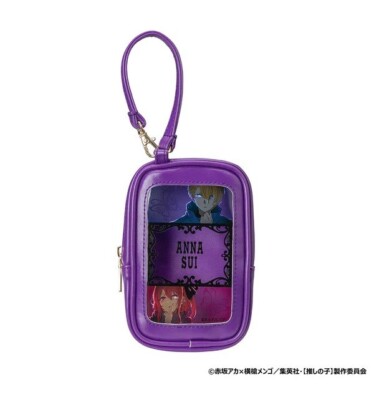 My Star Oshi no Ko x ANNA SUI Pouch with window (Aqua x Ruby) Japan New