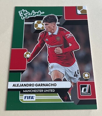 Alejandro Garnacho 2022-23 Donruss FIFA THE ROOKIES GREEN PARALLEL