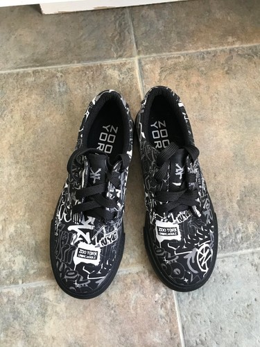 NEW Boys Zoo York Canvas Black White Skateboarding Shoes Sneakers Size 6 - Picture 8 of 8