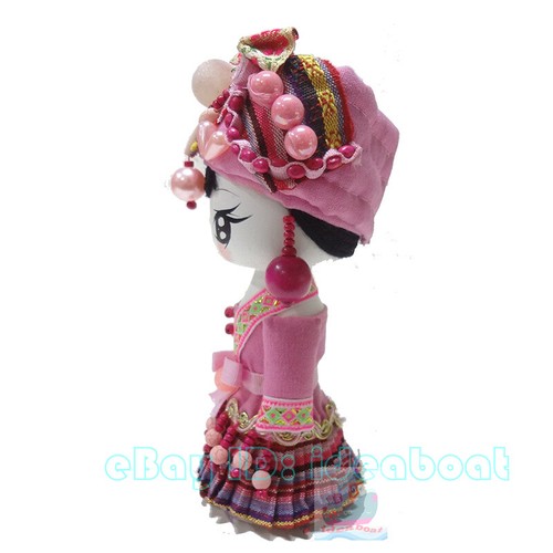 (19~21cm tall) Q-Doll Headwear Beauty Girl Figurine Doll Chinese Ethnic Minority - Picture 129 of 133