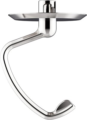 Polished Stainless Steel Dough Hook for Kitchenaid Stand Mixer, Fits 4.5-5Qt ...