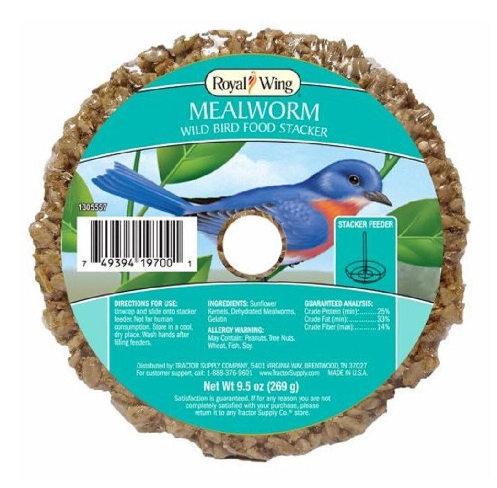 Royal Wing 13123 Pet Supplies 0.6 Pounds Mealworm Wild Bird Food
