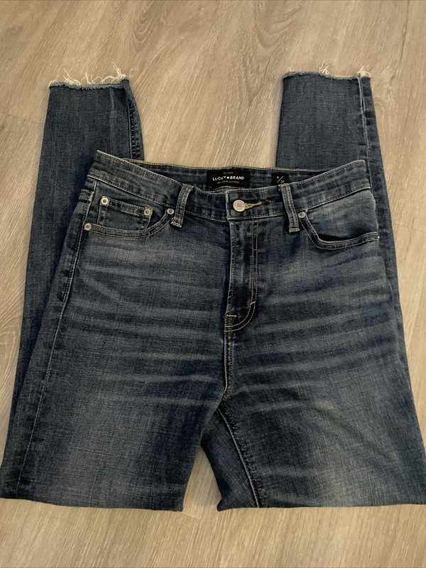 LUCKY BRAND Bridgette Skinny Jeans 6/28 High Rise Blue Wash Stretch Soft Denim