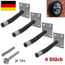 Autoreifen-Wandhalter-Satz für 4 Felgen mit Schrumpfschlauch-Überzug + Schrauben
