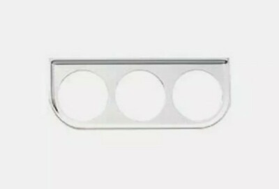 Equus 2 Inch Chrome Triple Gauge Mounting Panel New 9823 Authorized Distributor