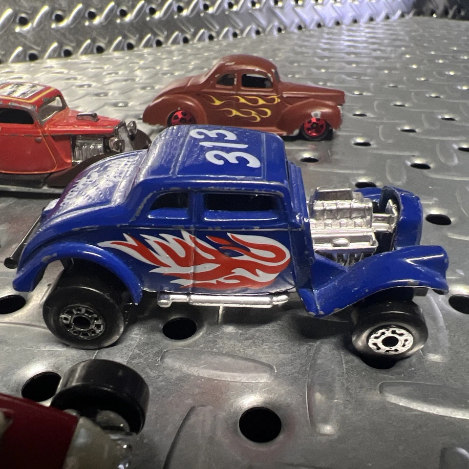 1982 Matchbox Diecast #313 White Heat '33 Willy's Street Rod MB69 BLUE + 5 Lot - Image 4 of 4