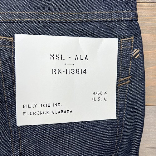 NWT Billy Reid Selvedge Jeans Denim MSL-ALA RN-113-814 Slim Cut Men's Size 29x34 - Picture 8 of 12