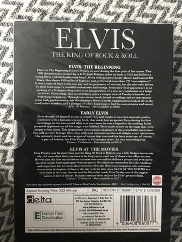 Elvis Presley  The King Of Rock 'n' Roll (DVD, 2004, 3-Disc Set, Box Set)region0 - Picture 2 of 2