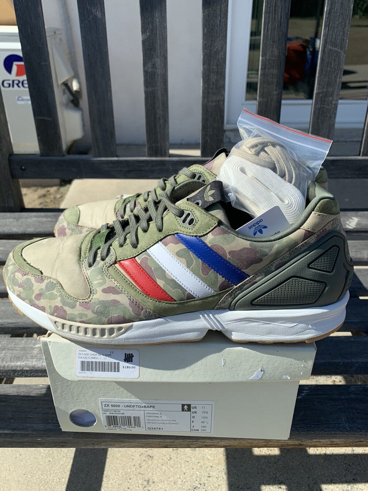 oorlog Vader fage ongebruikt Size 11 - adidas ZX 5000 x A Bathing Ape x Undefeated Camo 2013 for sale  online | eBay