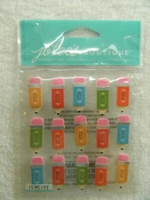 Jolee's Boutique 15 pc dimensional stickers- Pencil Word Repeats