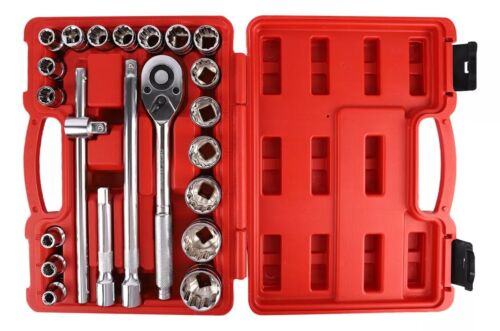 22PCS Ratchet Spanner Wrench Socket Set 1/2" Screwdriver Bits Hand Tools Kit Set - Picture 4 of 7