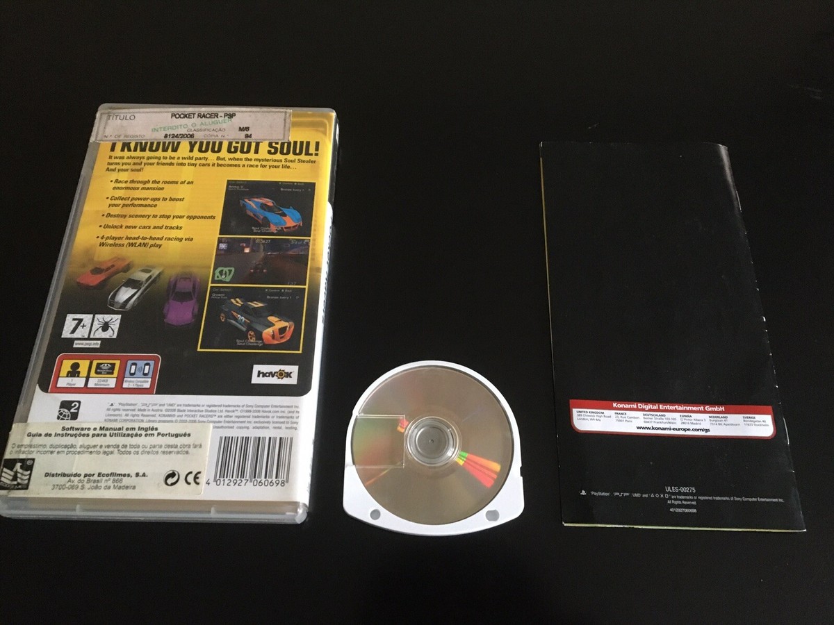 Jeu PSP - POCKET RACERS (Coureurs De Poche) - Édition Promo NEUVE - Jeu De Course - Par Konami (2009)