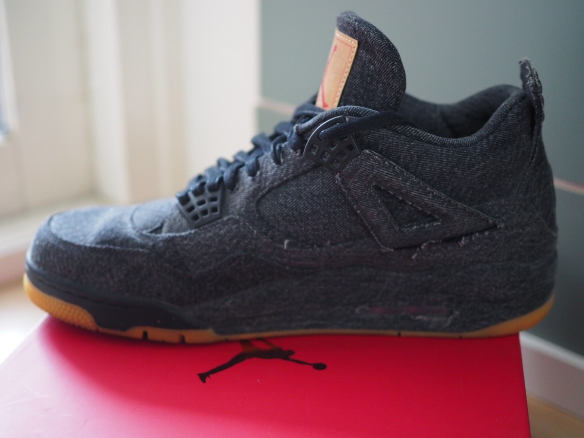 Size 12 - Levi's x Air Jordan 4 Retro Black Denim Size 12 - Levi's x Air Jordan 4 Retro Black Denim