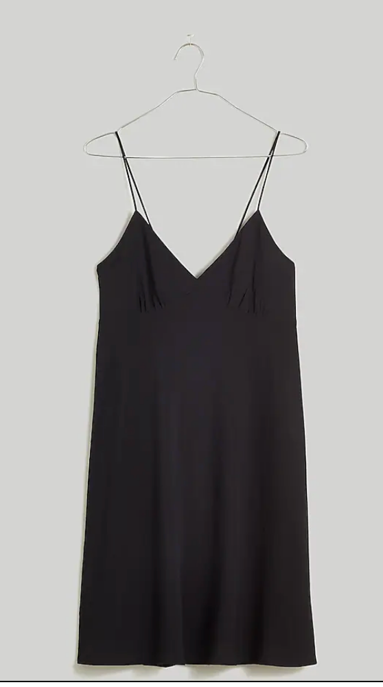 knee length dresses for ladies Blaire Satin Keyhole Slip Formal Dress