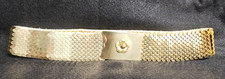 Rare Vintage 70's Disco Women's Belt Gold Tone Mermaid Fish Scales Great Color
