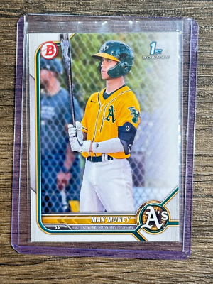 #ad 2022 Bowman Prospects Max Muncy #BP 89 RC Athletics $0.99