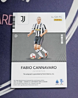 2021-22 Panini Chronicles - Autographs /500 - Fabio Cannavaro #CA 