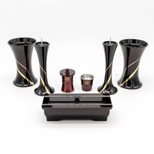 Buddhist altar fittings Highest grade 7 piece set bowls Takaoka Copperware 5S WM