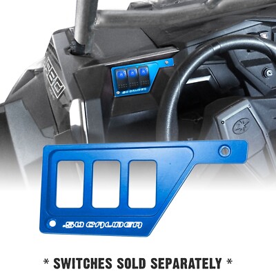 Left Dash Panel Switch Plate Bezel Polaris RZR XP1000 Turbo S 900 Voodoo Blue